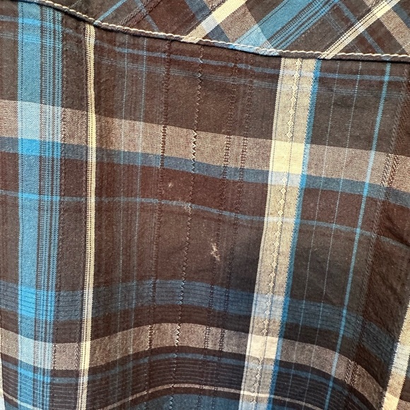 Kuhl Mens Blue Gray Plaid Short Sleeve Active Casual Suncel Button Shirt Size L - Picture 10 of 10